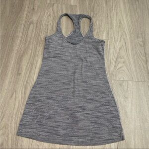Lululemon Athletica Gray Racerback Mini Dress